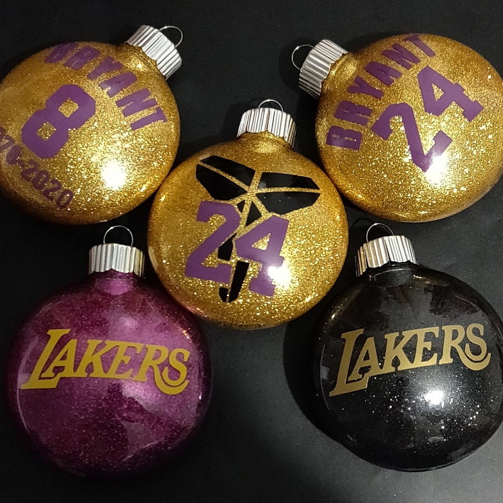 Los Angeles Lakers Christmas Ornaments